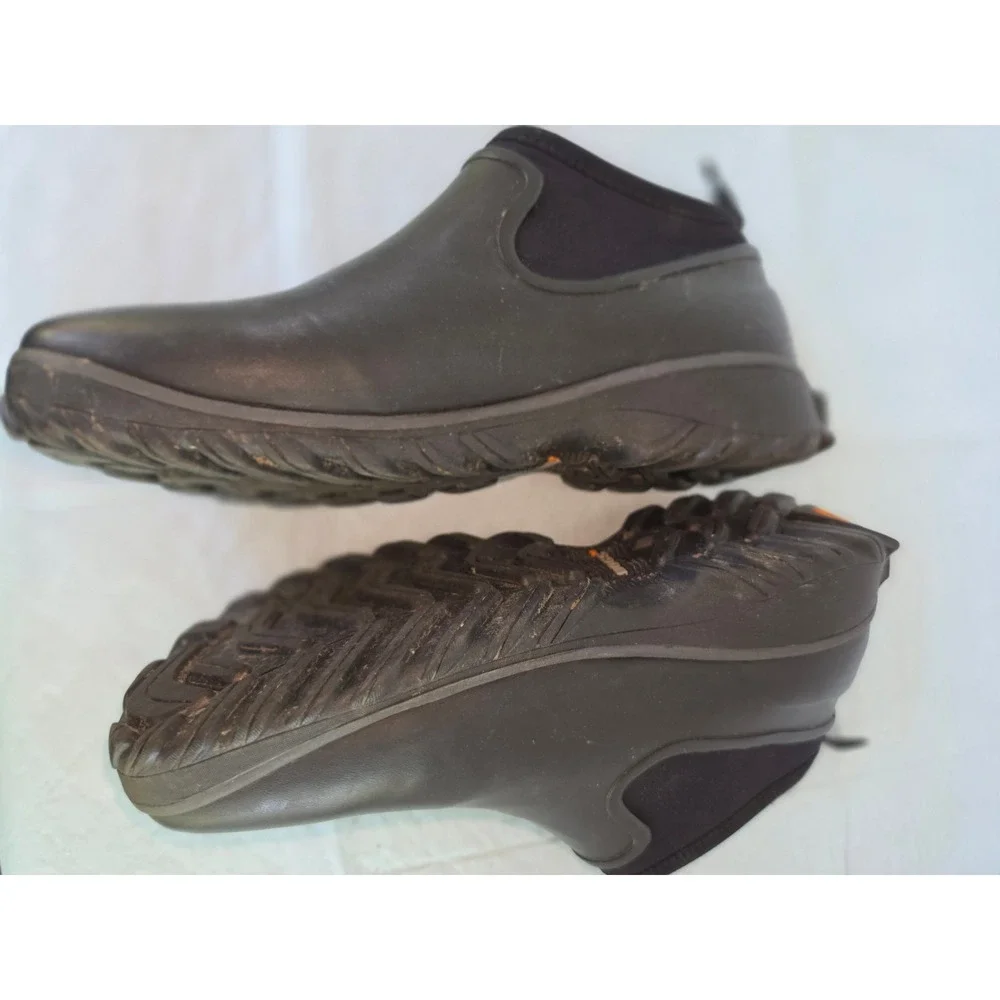 Bogs Sauvie Slip On Low Waterproof Rubber Boots Black 72201-001 Mens 8‎